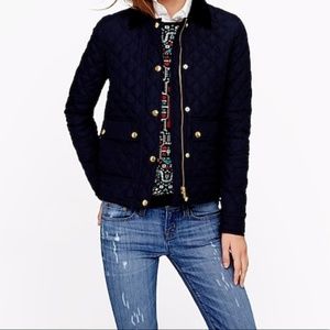 JCrew Quilted Tack Jacket XS Tall
